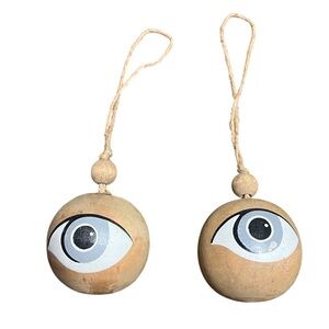 3/$20 💜 EYEBALL 👀 ornament set Halloween Christmas Holiday Boho Decor